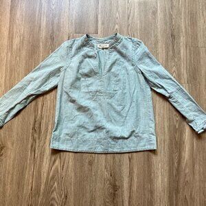 Madewell Light Wash Chambray Top Size XS